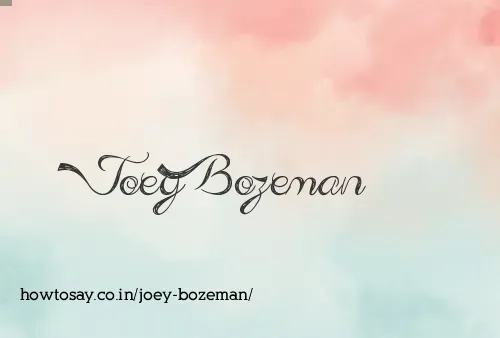 Joey Bozeman