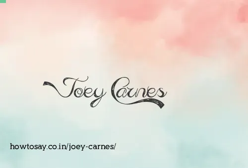 Joey Carnes