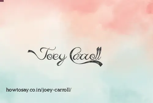 Joey Carroll