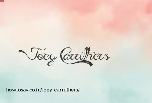 Joey Carruthers