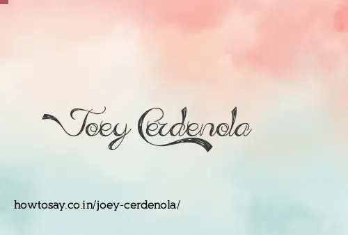 Joey Cerdenola