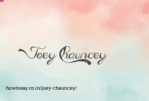Joey Chauncey