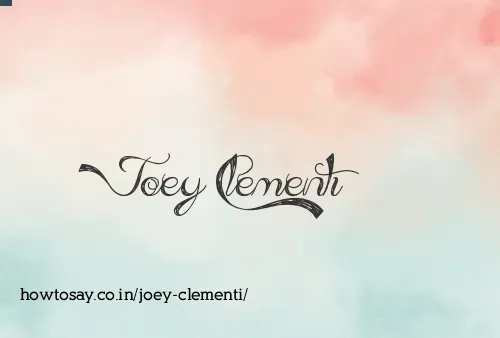 Joey Clementi