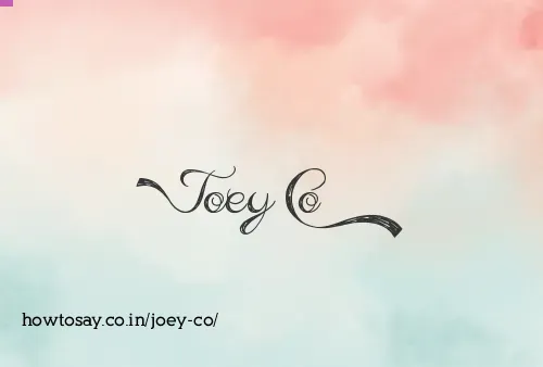 Joey Co