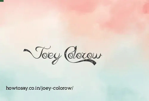 Joey Colorow