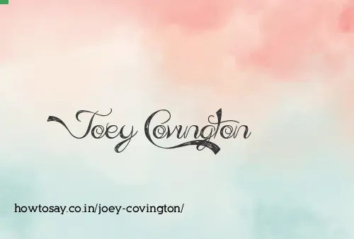 Joey Covington