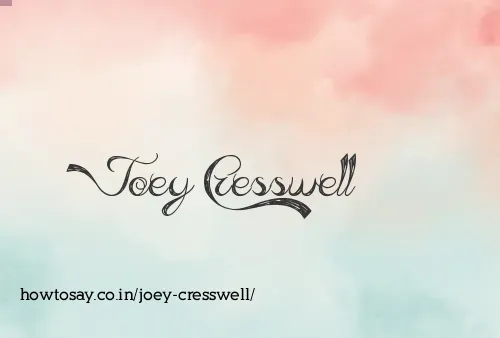 Joey Cresswell