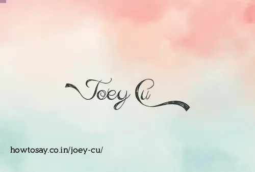 Joey Cu