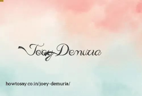 Joey Demuria
