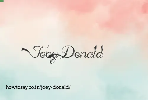 Joey Donald