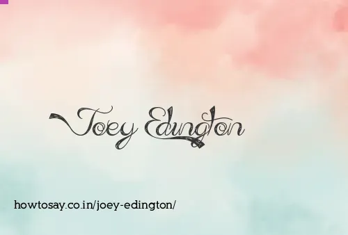 Joey Edington