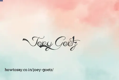 Joey Goetz