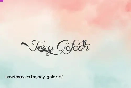 Joey Goforth