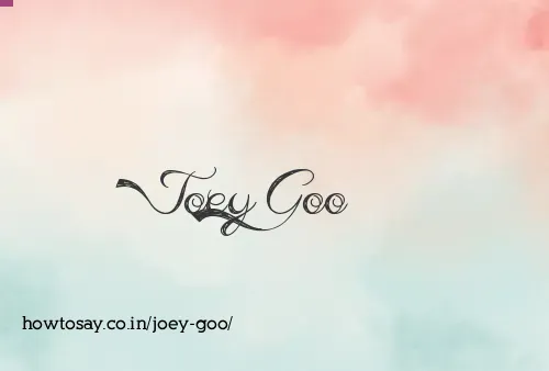 Joey Goo