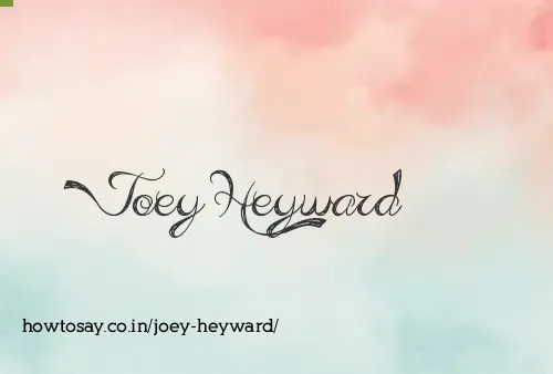 Joey Heyward