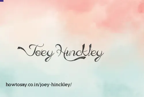 Joey Hinckley