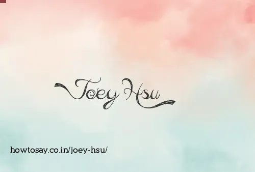 Joey Hsu