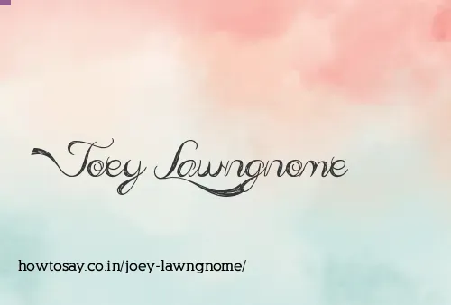Joey Lawngnome
