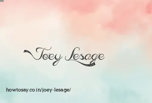 Joey Lesage