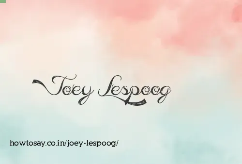Joey Lespoog