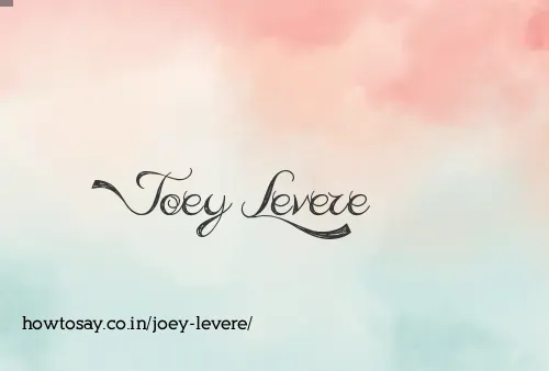 Joey Levere
