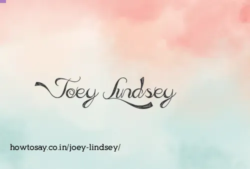 Joey Lindsey