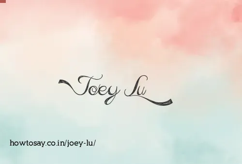 Joey Lu
