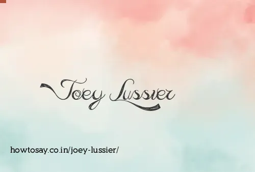 Joey Lussier
