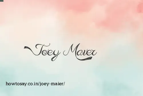 Joey Maier