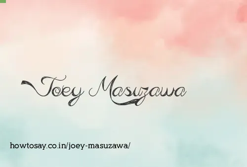 Joey Masuzawa
