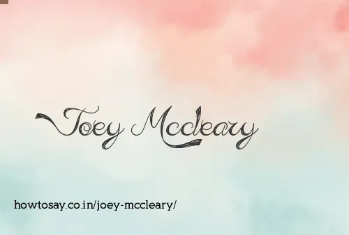 Joey Mccleary