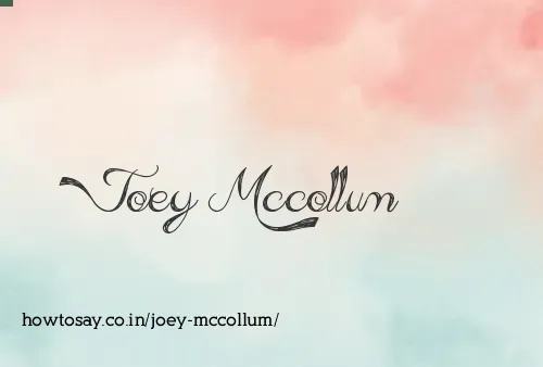 Joey Mccollum