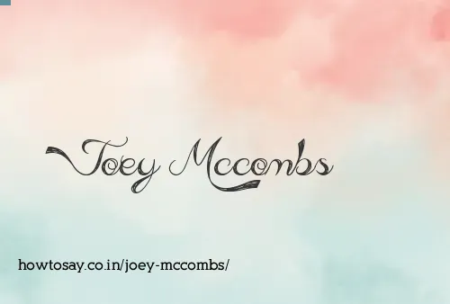 Joey Mccombs