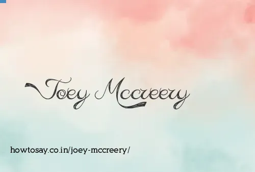 Joey Mccreery