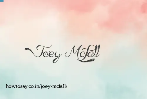 Joey Mcfall