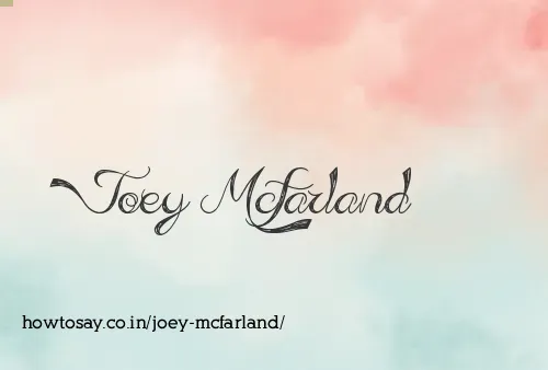 Joey Mcfarland