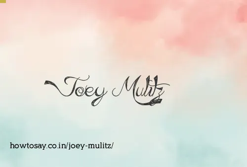 Joey Mulitz