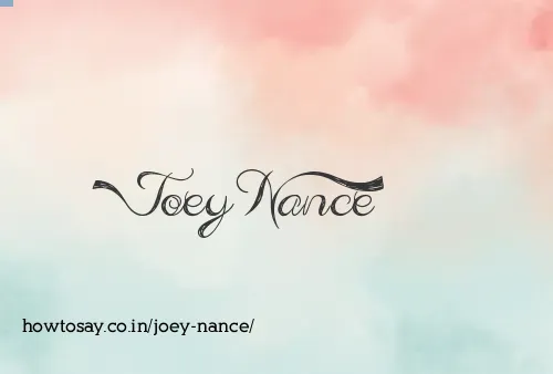 Joey Nance