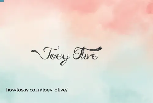 Joey Olive