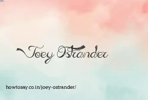 Joey Ostrander