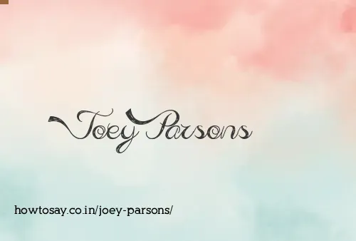 Joey Parsons