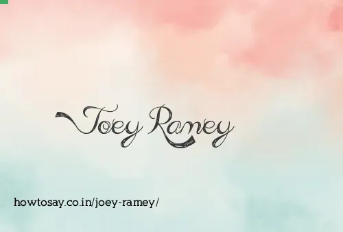 Joey Ramey