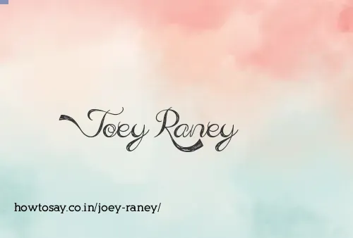 Joey Raney