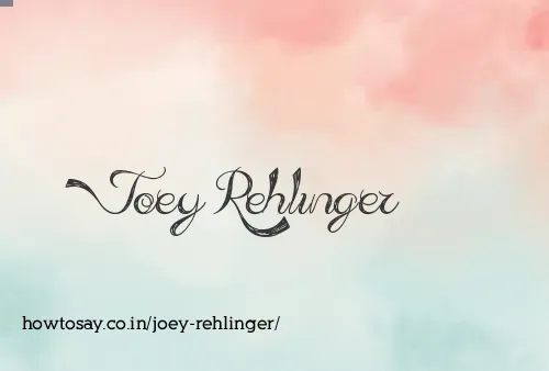 Joey Rehlinger