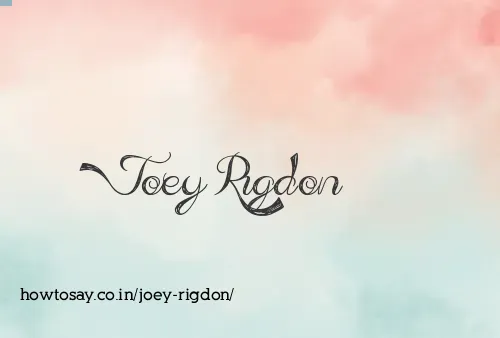 Joey Rigdon