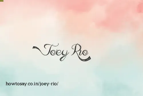 Joey Rio