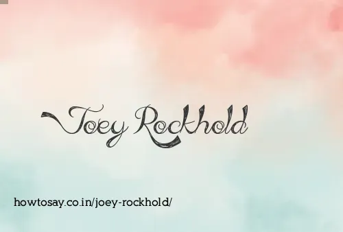 Joey Rockhold