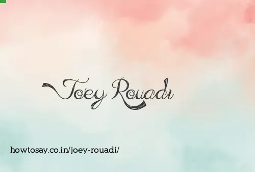 Joey Rouadi