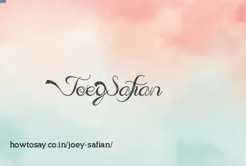 Joey Safian