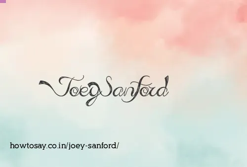 Joey Sanford